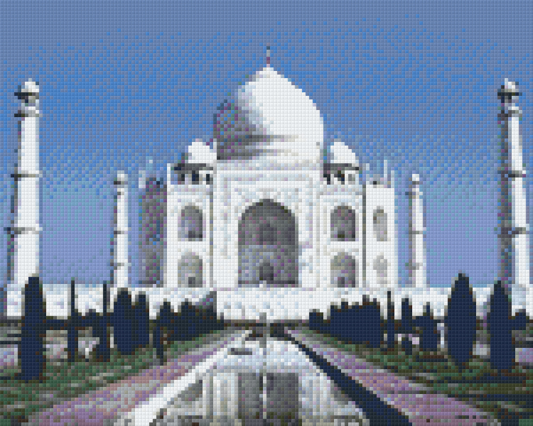 Taj Mahal Nine [9] Baseplate PixelHobby Mini-mosaic Art Kit image 0